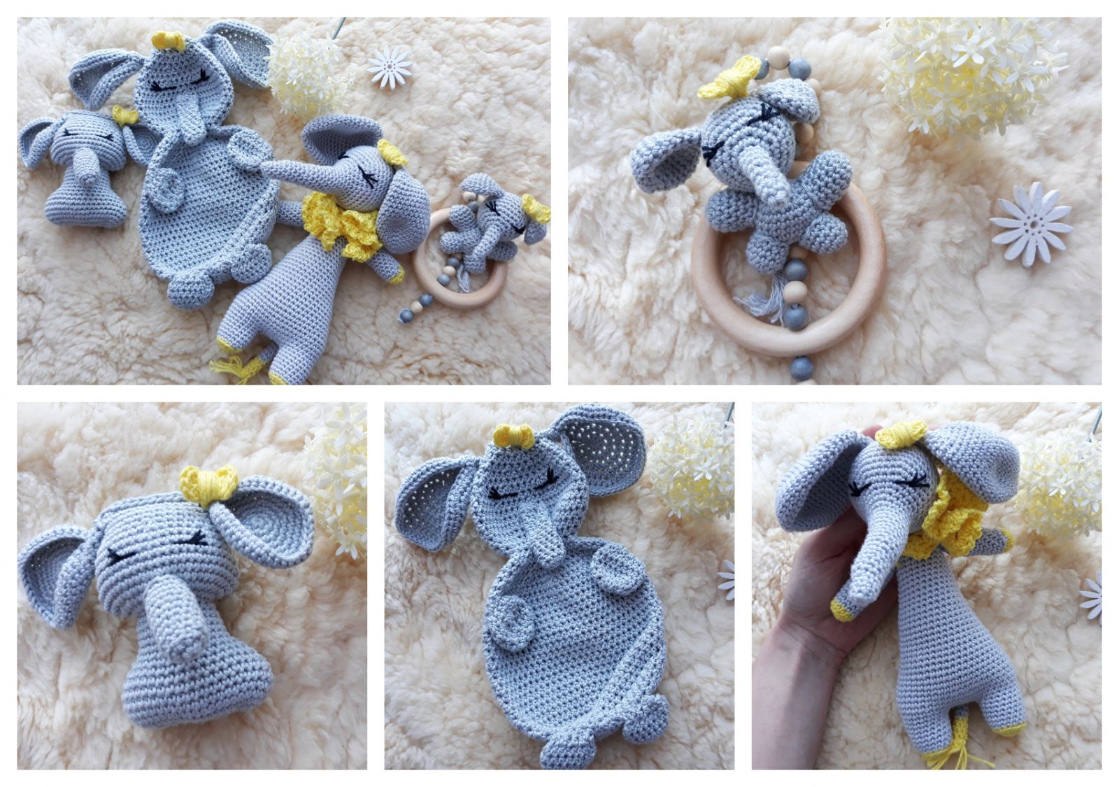 Blog-Inhaltsbild für 'Elefantenparade Elli, kostenlose Häkelanleitung'